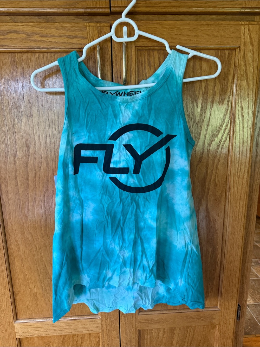 Flywheel Women's Teal Tie-Dye Tank Top